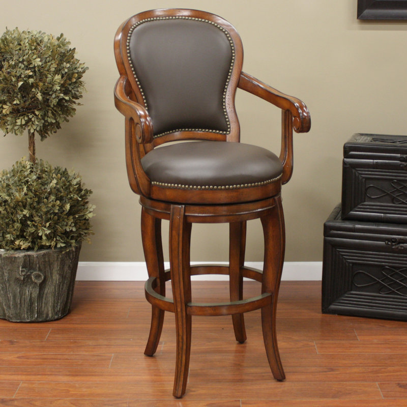 American Heritage Santos 30" Swivel Bar Stool Wayfair